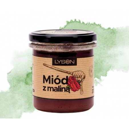 PASIEKA ŁYSOŃ Miód z maliną 370g