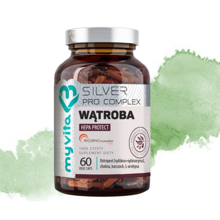 MyVita WĄTROBA Silver Pro Complex. Suplement diety 60sztuk MyVita WĄTROBA Silver Pro Complex. Suplement diety 60sztuk