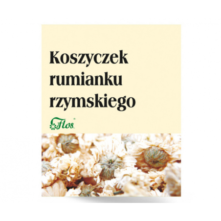 FLOS zioła sypkie RUMIANEK RZYMSKI 25g FLOS zioła sypkie RUMIANEK RZYMSKI 25g
