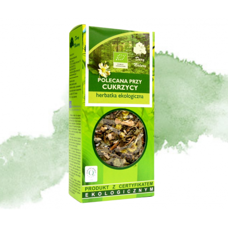 DARY NATURY Polecana przy cukrzycy- herbatka ekologiczna 50g