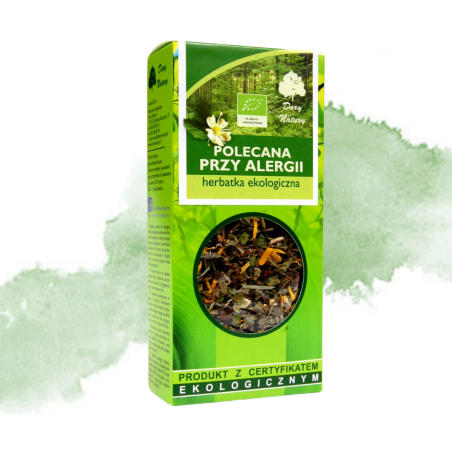 DARY NATURY Polecana przy alergii- herbatka ekologiczna 50g