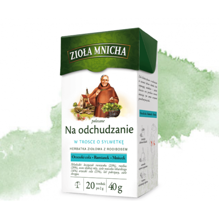 ZIOŁA MNICHA Na odchudzanie. Herbata w torebkach.