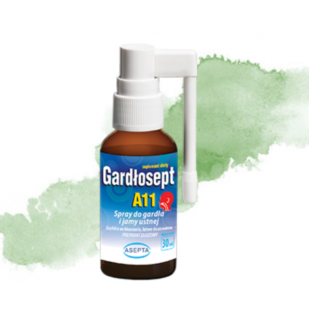 Gardłosept A11 spray na gardła i jamy ustnej 30ml ASEPTA