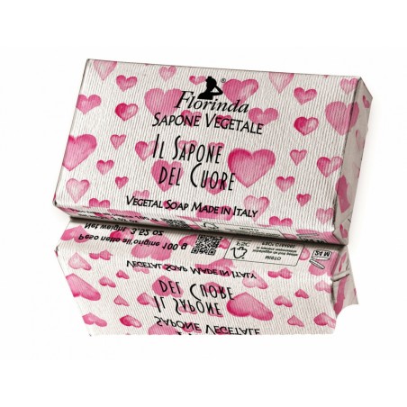 FLORINDA Włoskie Mydło Il Sapone Del Cuore Małe serduszka 100g FLORINDA Włoskie Mydło Il Sapone Del Cuore Małe serduszka 100g