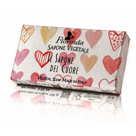 FLORINDA Włoskie Mydło Il Sapone Del Cuore Różne serduszka 100g