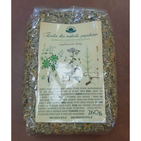 NATURA WITA Zioła dla torbieli jajników- herbata 100g
