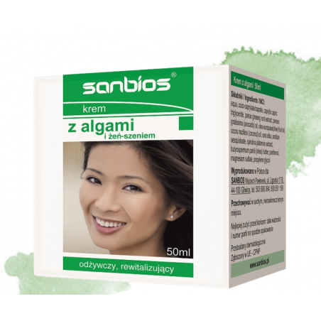 SANBIOS Krem z algami i żeń-szeniem 50ml