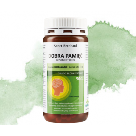 NOMAK Dobra pamięć 180 kapsułek