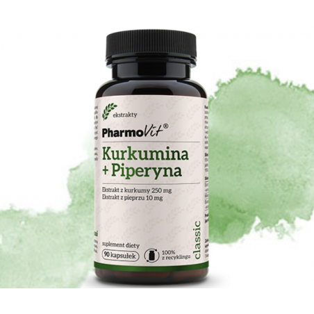 Kurkumina i Piperyna PHARMOVIT 90 kapsułek