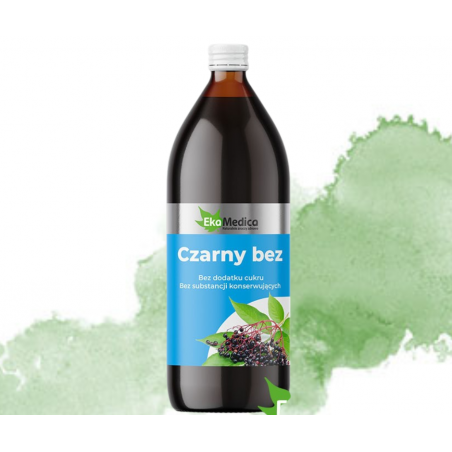 CZARNY BEZ sok EkaMedica 1000ml