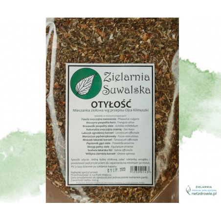 OTYŁOZIEL (poprzednio: OTYŁOŚĆ) mieszanka ziołowa 200g Zielarnia Suwalska OTYŁOZIEL (poprzednio: OTYŁOŚĆ) mieszanka ziołowa 200g Zielarnia Suwalska