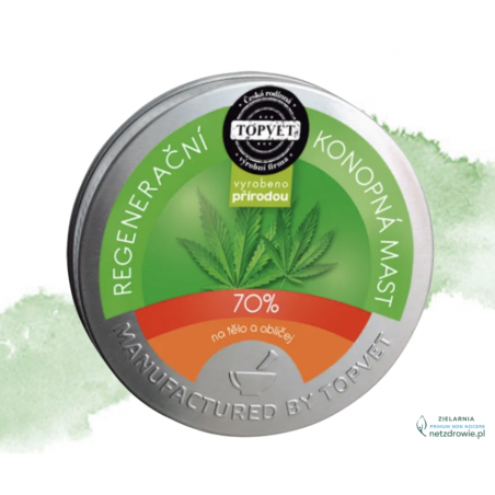 MAŚĆ KONOPNA- zawartość 70% oleju konopnego Topvet