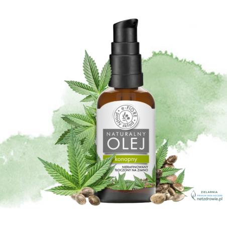 Naturalny OLEJ KONOPNY 50ml E-FIORE