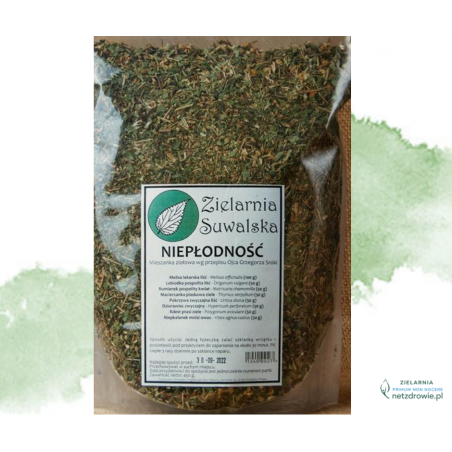 NIEPŁODNOŚĆ (praca jajników) mieszanka ziołowa 450g Zielarnia Suwalska