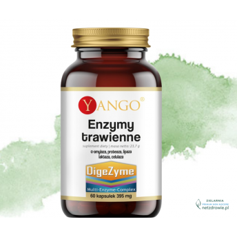 ENZYMY TRAWIENNE. Kompleks 5 enzymów trawiennych YANGO 60 sztuk