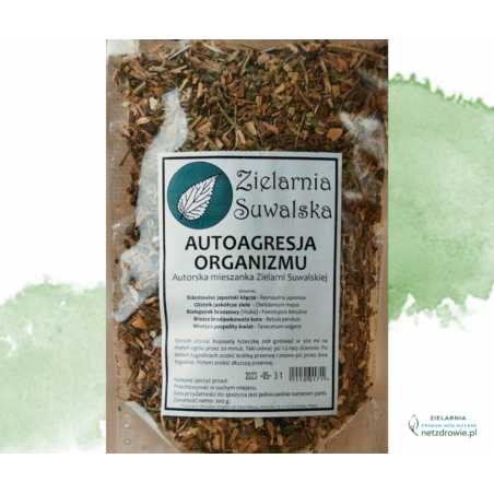 AUTOAGRESJA ORGANIZMU mieszanka ziołowa 200g Zielarnia Suwalska