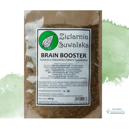 BRAIN BOOSTER mieszanka ziołowa 200g Zielarnia Suwalska