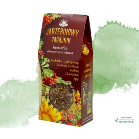 Herbatka z jarzębiną, rooibos, maliną i kwiatem lipy 100g NATURA WITA