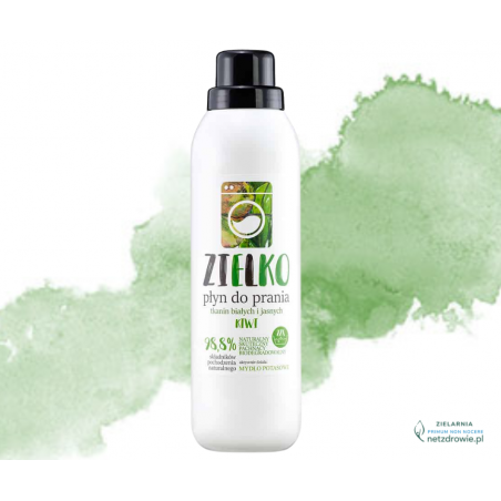 PŁYN DO PRANIA tkanin białych i jasnych KIWI Zielko 1l Sylveco
