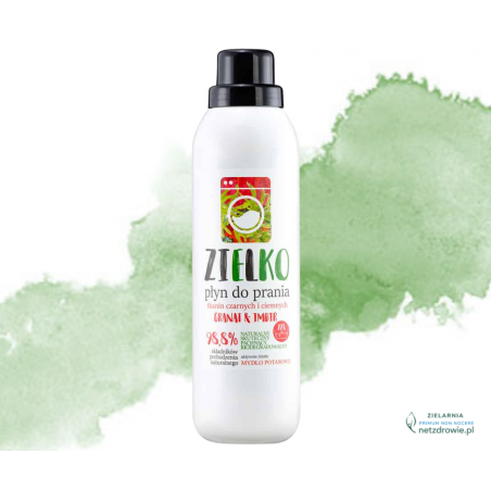 PŁYN DO PRANIA tkanin czarnych i ciemnych GRANAT I IMBIR Zielko 1l Sylveco