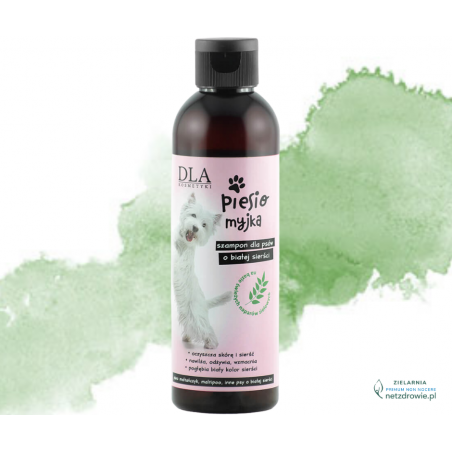 PIESIOMYJKA szampon dla psów o białej sierści DLA KOSMETYKI 200g