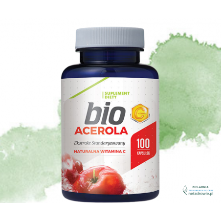 ACEROLA Bio (wiśnia z Barbadosu) ekstrakt  standaryzowany Hepatica 100 sztuk