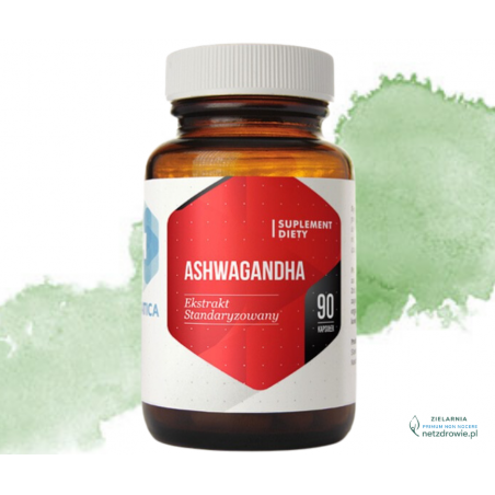 ASHWAGANDHA– ekstrakt  standaryzowany Hepatica 90 sztuk