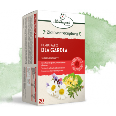 DLA GARDŁA Herbatka fix Herbapol 20 sztuk