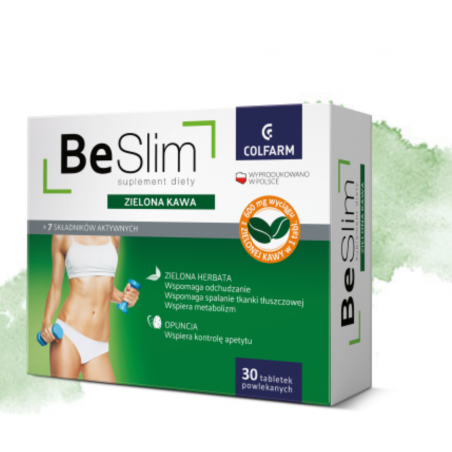 BE SLIM Zielona Kawa suplement diety w tabletkach 30 sztuk COLFARM