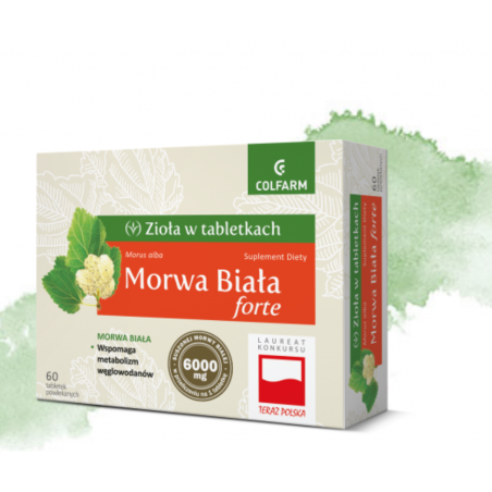 MORWA BIAŁA FORTE suplement diety w tabletkach 30 sztuk COLFARM