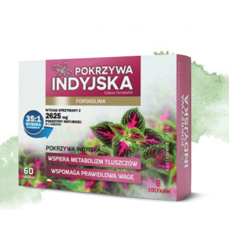 POKRZYWA INDYJSKA (forskolina) suplement diety w tabletkach 60 sztuk COLFARM