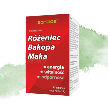 RÓŻENIEC, BAKOPA, MAKA Sanbios 30 sztuk