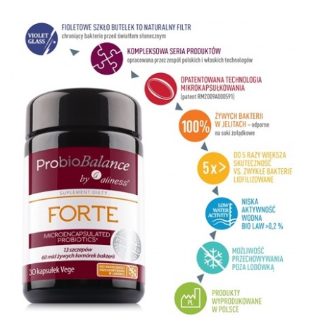ProbioBALANCE Probiotyk FORTE Aliness 30 kapsułek - 1