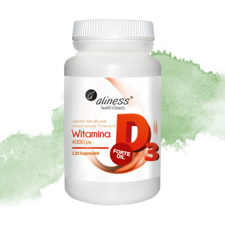 WITAMINA D3 Forte oil  4000  ALINESS 120 kapsułek