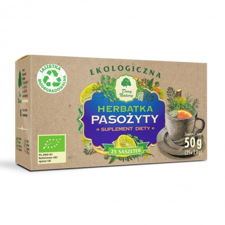PASOŻYTY Herbatka ekologiczna DARY NATURY w fixie
