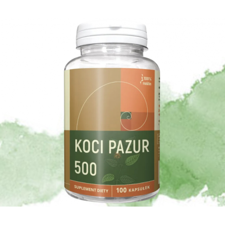 KOCI PAZUR 500 (Vilcacora) suplement diety 100 kapsułek NANGA