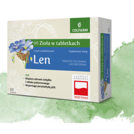 LEN suplement diety w tabletkach 60 sztuk COLFARM