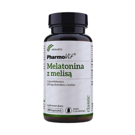 MELATONINA z melisą PHARMOVIT 60 sztuk