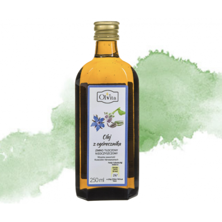 Nierafinowany Olej z NASION OGÓRECZNIKA 250ml OLVITA