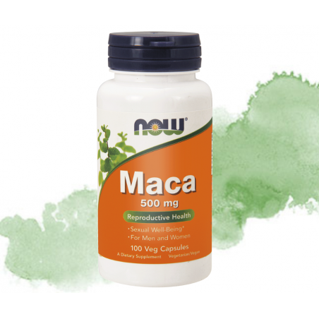 MACA 500mg suplement diety firmy NOW 100 kapsułek wegetariańskich