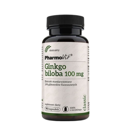 GINKGO BILOBA (Miłorząb japoński) ekstrakt 90 sztuk PharmoVit