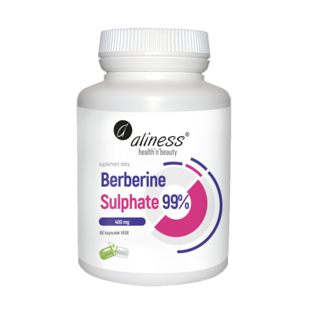 BERBERINE SULPHATE (BERBERYNA) 400mg 60 kapsułek ALINESS