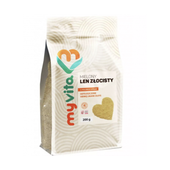 LEN złocisty mielony MyVita 200g. Odtłuszczony