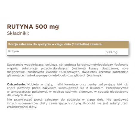 SOLGAR Rutyna 500mg 50 sztuk - 1