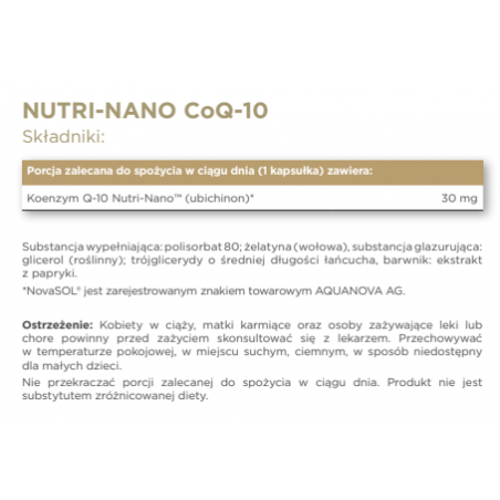SOLGAR Nutri-Nano CoQ-10 50 kapsułek - 1