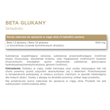 Solgar Beta-glukany 60 tabletek - 1