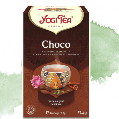 CHOCO Herbatka czekoladowa YogiTea 17 saszetek do zaparzania
