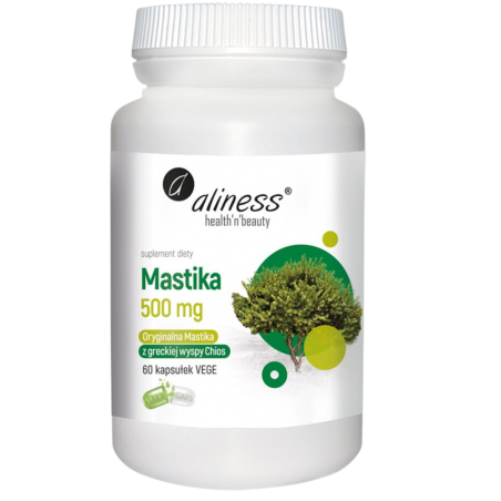 MASTIKA 500mg sproszkowana żywica 60 kapsułek ALINESS