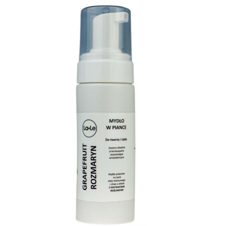 Mydło w piance do twarzy i ciała - GRAPEFRUIT-ROZMARYN LA-LE