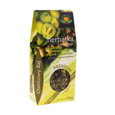 Herbatka z OWOCAMI PIGWOWCA, PIGWĄ i IMBIREM 100g Natura Wita